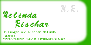 melinda rischar business card